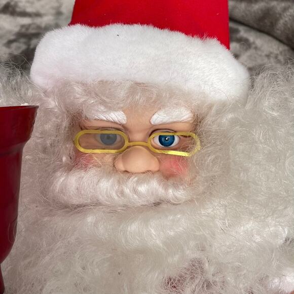 Vintage Telco Christmas Motionettes Santa Claus w/ Bell 1980s Animated READ - Picture 4 of 16